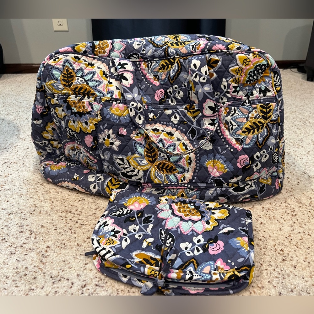 Vera Bradley Bag and Hanging accessory/makeup bag